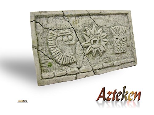 menta-modellbau.de Azteken Dekorfliese Terrarien Deko, 3 Stck von menta-modellbau.de