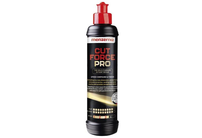 menzerna Cut Force Pro Auto Politur 250ml 3in1 All in One Autopolitur Autopolitur, Profi One Step Polierpaste - Schleifpaste für alle Lackarten von menzerna