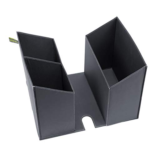 Faltbarer Schreibtischeinsatz für Faltboxen Small+Large Dunkel Grau 30x24x21cm Schrank Arbeitsplatz Home Office von meori