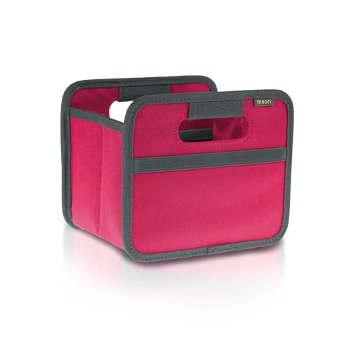 meori Faltbox Mini in Pink – Kleine Klappbox mit Griffen – Geschenkidee und Allzweck Aufbewahrungslösung - A100209 - 16,5 x 12,5 x 14 cm von meori