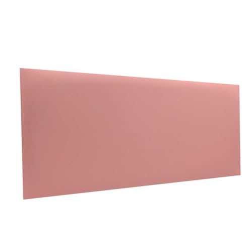 mepiq Wandkissen Bett Wandpaneele Gepolstert Kopfenden aus Kunstleder, Wandpolster Kopfteil für Schlafzimmer, Kinderzimmer, 60x30cm, Pastellrosa von mepiq