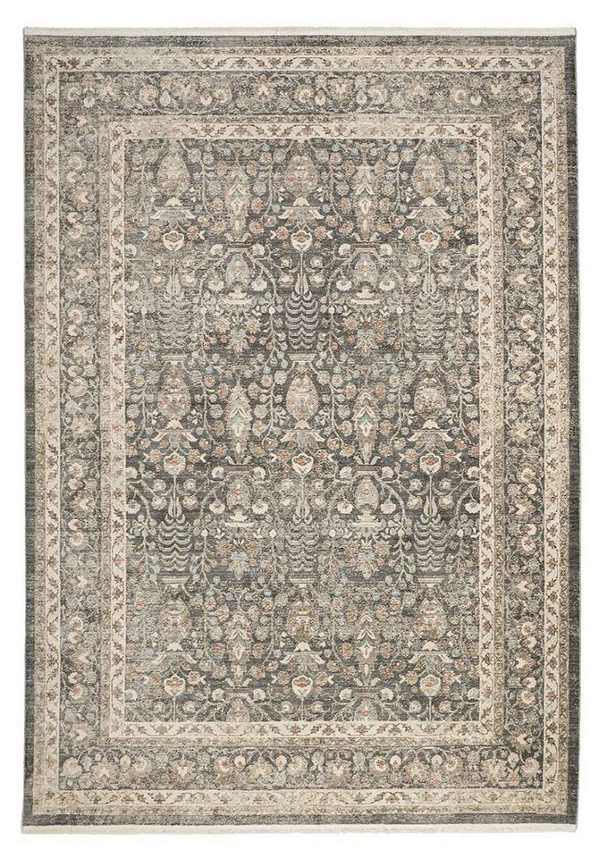 Teppich ALEO, Grau, 200 x 290 cm, Stoff, merinos, rechteckig, Höhe: 7 mm von merinos