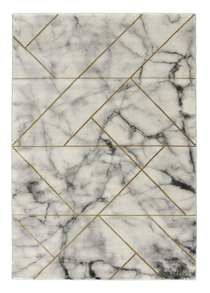 Teppich CRAFT, Goldgelb, 160 x 230 cm, Polypropylen, merinos, rechteckig, Höhe: 12 mm von merinos