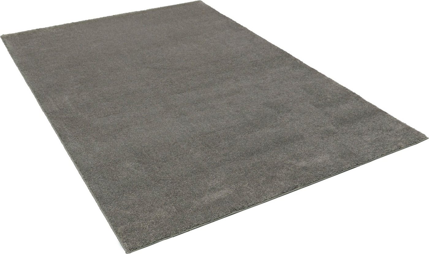 Teppich Montana, merinos, rechteckig, Höhe: 20 mm, Kurzflor, Uni-Farben, besonders weich von merinos