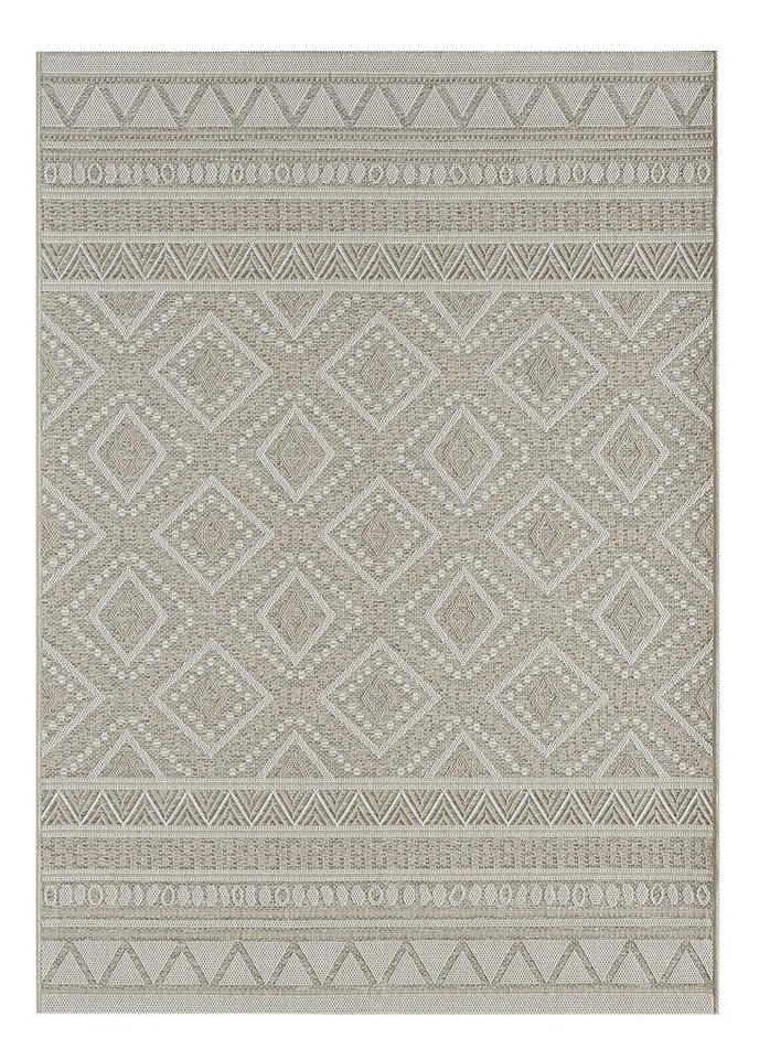 Teppich OTTAWA, Beige, 120 x 160 cm, Polypropylen, Muster, merinos, rechteckig von merinos
