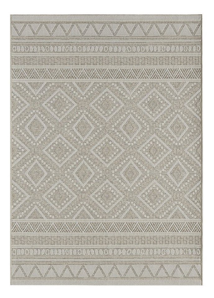 Teppich OTTAWA, Beige, 160 x 220 cm, Polypropylen, Muster, merinos, rechteckig von merinos