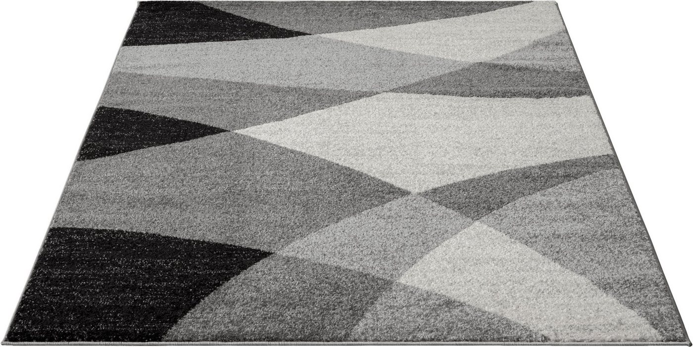 Teppich Thales 6100, merinos, rechteckig, Höhe: 10 mm, Kurzflorteppich mit Konturenschnitt, Wohnzimmer von merinos