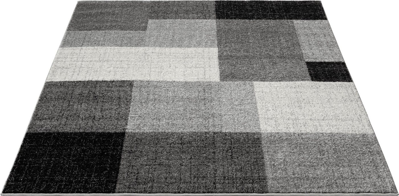 Teppich Thales 6101, merinos, rechteckig, Höhe: 10 mm, Kurzflorteppich mit Konturenschnitt, Wohnzimmer von merinos