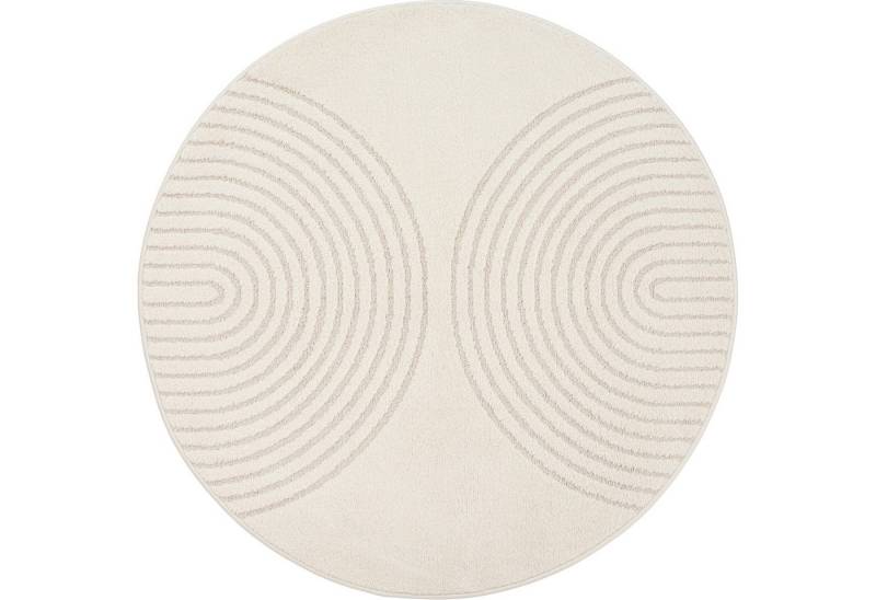merinos Teppich Eclipse, rechteckig, Höhe: 14 mm, moderner Wohnzimmer Teppich, geometrisches Design von merinos