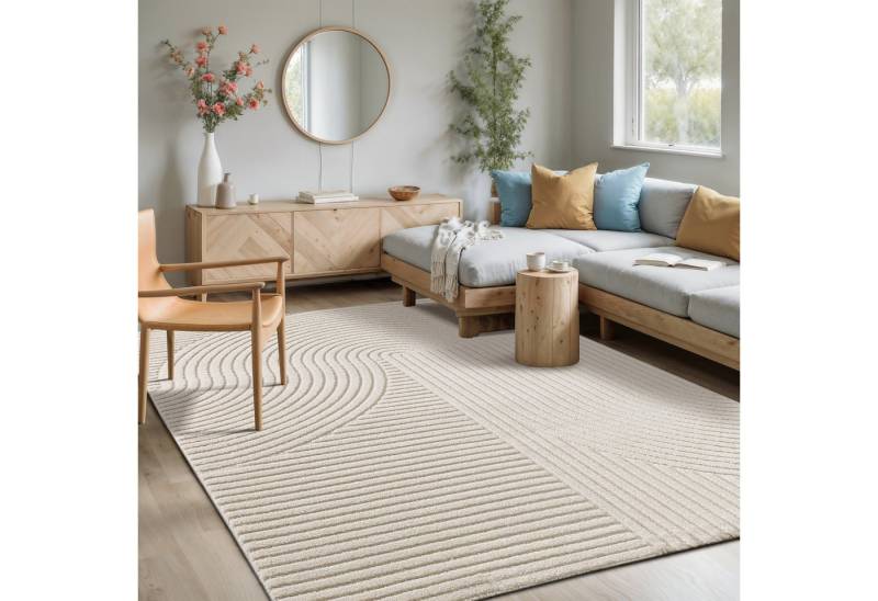 merinos Teppich Elio, rechteckig, Höhe: 16 mm, moderner Kurzflor Teppich mit Hoch-Tief-Effekt, 3D Effekt merinos Teppich Elio, rechteckig, Höhe: 16 mm, moderner Kurzflor Teppich mit Hoch-Tief-Effekt, 3D Effekt von merinos