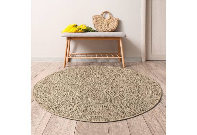 merinos Teppich Kenzy, rund, Höhe: 10 mm, robuster In- und Outdoor Teppich im natürlichen Jute-Look, wetterfest merinos Teppich Kenzy, rund, Höhe: 10 mm, robuster In- und Outdoor Teppich im natürlichen Jute-Look, wetterfest von merinos