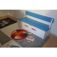 Kinderbank Kindersitzbank Modell Geschwisterbank Kindertruhe Spielzeugkiste Holztruhe Kinderbank Kindersitzbank Modell Geschwisterbank Kindertruhe Spielzeugkiste Holztruhe von merosholzwelt