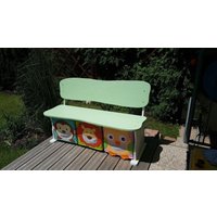 Kinderbank Mit Schuhregal Kindersitzbank Holzbank Modell Wolke Kinderbank Mit Schuhregal Kindersitzbank Holzbank Modell Wolke von merosholzwelt