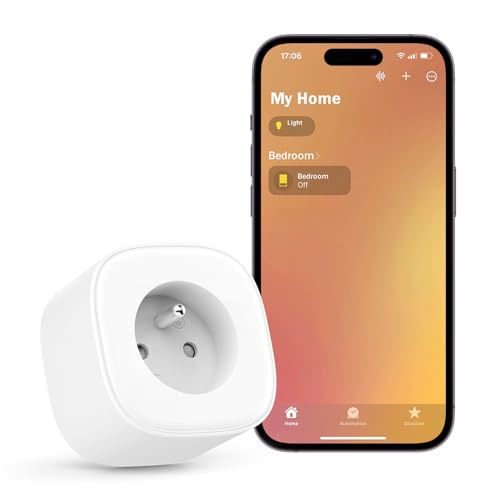 Meross WLAN-Steckdose, intelligente Steckdose mit Sprachsteuerung, Fernbedienung und Zeitfunktion, funktioniert mit Alexa, Apple HomeKit und Google Home von meross