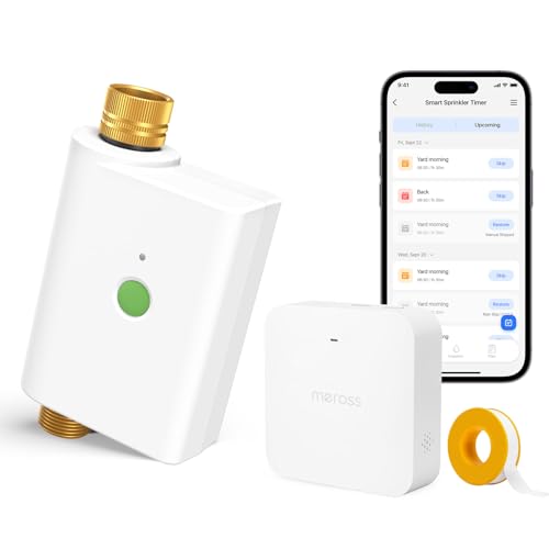 meross Bewässerungscomputer WLAN mit Wasserverbrauchsmonitor, Automatische Bewässerungssystem für Garten Kompatibel mit Apple Home, Alexa und Google Home, Sprachsteuerung, Fernbedienung meross Bewässerungscomputer WLAN mit Wasserverbrauchsmonitor, Automatische Bewässerungssystem für Garten Kompatibel mit Apple Home, Alexa und Google Home, Sprachsteuerung, Fernbedienung von meross