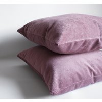 2Er Set Samtkissenbezüge Rose Dekorative Dekokissen von mertakkul
