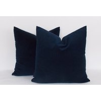 Set Mit 2 Samt-Navy-Kissenbezügen Feste Baumwollkissen von mertakkul