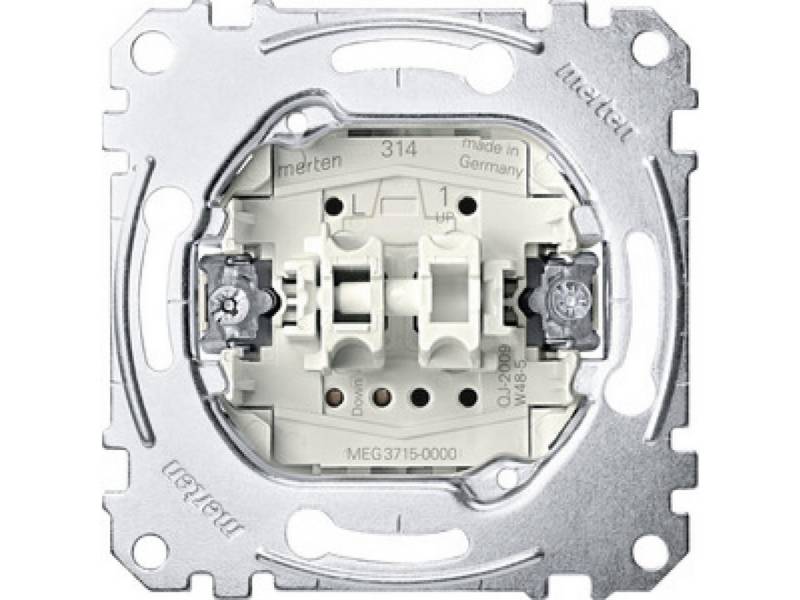 merten Aufputz-Steckdose Merten Jalousienschaltereinsatz MEG3715-0000 von merten
