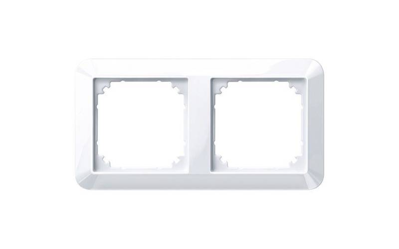 merten Lichtschalter Merten Abdeckrahmen 2-fach Serie 1-M aktivweiß von merten