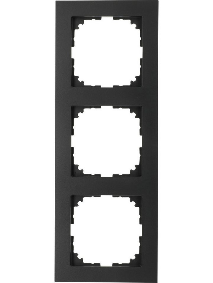 merten Steckdose Merten Abdeckrahmen 3-fach M-Pure, anthrazit von merten