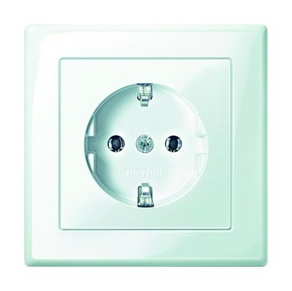 merten Unterputz-Steckdose, 1fach polarweiß glänzend Unterputz horizontal/vertikal IP20 Vollplatte merten Unterputz-Steckdose, 1fach polarweiß glänzend Unterputz horizontal/vertikal IP20 Vollplatte von merten