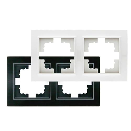 Rahmen für 2 Module - weiß, Kapazität für zwei Module, schlichtes und funktionales Design. von meshumi