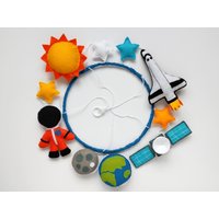 Baby Mobile Aus Filz Astronaut, Raumfähre, Planeten, Handgemachtes Kinderzimmer Dekor Baby Mobile Aus Filz Astronaut, Raumfähre, Planeten, Handgemachtes Kinderzimmer Dekor von messagefromspace