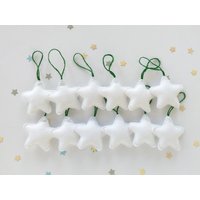 Weißer Filzsternschmuck, Christbaumschmuck, 12Er Set, Weihnachtsdekoration Weißer Filzsternschmuck, Christbaumschmuck, 12Er Set, Weihnachtsdekoration von messagefromspace