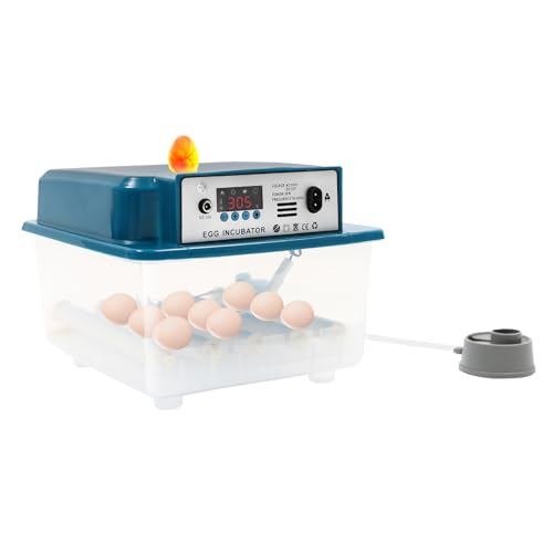 Inkubator für Eier - Brutautomat Vollautomatisch mit Eier Wenden, Temperatur & Luftfeuchtigkeitskontrolle, transparenter 360° Deckel, Brutmaschine Vollautomatisch 16 Eier Inkubator für Eier - Brutautomat Vollautomatisch mit Eier Wenden, Temperatur & Luftfeuchtigkeitskontrolle, transparenter 360° Deckel, Brutmaschine Vollautomatisch 16 Eier von mesterth