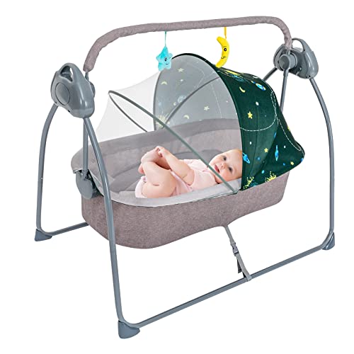 mesterth Elektrische Babywiege Schaukelfunktion Melodien Babyschaukel Automatik Lautstärkeregulierung Und Spielzeugbügel mesterth Elektrische Babywiege Schaukelfunktion Melodien Babyschaukel Automatik Lautstärkeregulierung Und Spielzeugbügel von mesterth