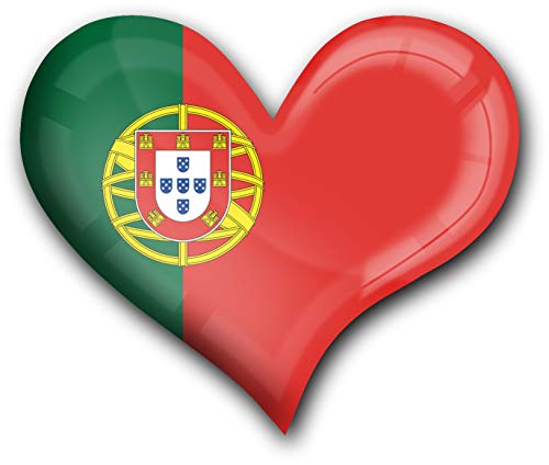 metALUm Herz Acrylmagnet mit starkem Neodym - Magnet Flagge Portugal #1311043 von metALUm