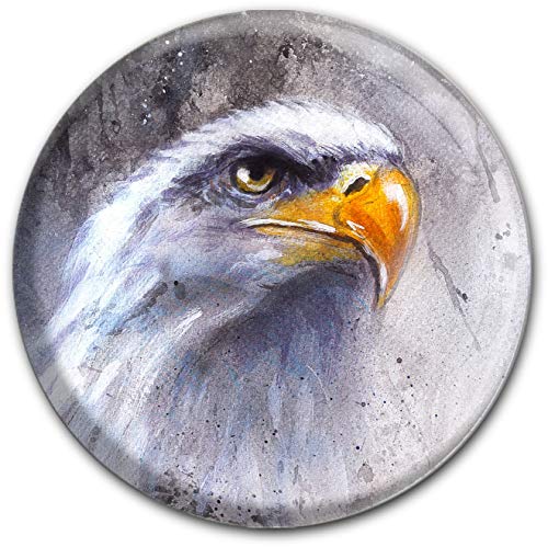 metALUm runder Acrylmagnet mit starkem Neodym - Magnet Adler | Weißkopfseeadler | Raubvogel #1301162 von metALUm