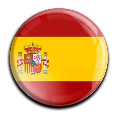 metALUm runder Acrylmagnet mit starkem Neodym - Magnet Flagge Spanien #1310003 von metALUm