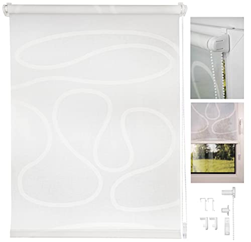 metablo Rollo Klemmfix ohne Bohren Fenster innen Klemmfix Sichtschutzrollo Seitenzugrollo Klemmrollo lichtdurchlässig und Blickdicht Weiß 60x160 cm metablo Rollo Klemmfix ohne Bohren Fenster innen Klemmfix Sichtschutzrollo Seitenzugrollo Klemmrollo lichtdurchlässig und Blickdicht Weiß 60x160 cm von metablo