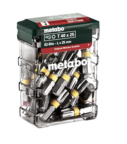 Metabo Bit-Box T40, SP – 626717000 – Für präzise Schraubarbeiten – 25-teilig Metabo Bit-Box T40, SP – 626717000 – Für präzise Schraubarbeiten – 25-teilig von metabo