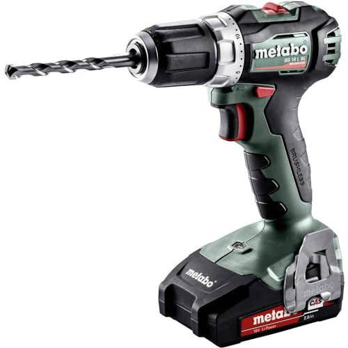 Metabo 602326500 Akku-Bohrschrauber BS 18 L BL 18V, 2x 2Ah Li-Ion Akkus, Bürstenlos, inklu. Ladegerät, im Koffer, max. Drehmoment: 25Nm (weich)/ 60Nm (hart), Bohr-Ø: 13mm (Stahl)/ 32mm (Weichholz) Metabo 602326500 Akku-Bohrschrauber BS 18 L BL 18V, 2x 2Ah Li-Ion Akkus, Bürstenlos, inklu. Ladegerät, im Koffer, max. Drehmoment: 25Nm (weich)/ 60Nm (hart), Bohr-Ø: 13mm (Stahl)/ 32mm (Weichholz) von metabo