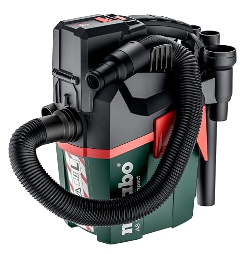 metabo Akku-Sauger AS 18 L PC Compact – 602028850 – 18 V – Sauger mit manueller Filterabreinigung, Boost- und Eco-Modus von metabo