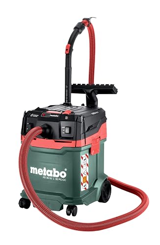 Metabo Akku-Sauger AS 36-18 L PC-CC, 18 V, Luftleistung 3300 l/min, Unterdruck 140 hPa, Volumen 30 l, Staubsauger 602073850 von metabo