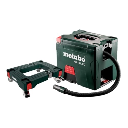 Metabo Akku-Sauger Set AS 18 L PC (691060000) 18V Li-Ion; Karton; mit Rollbrett, Art des Akkupacks: Li-Ion , Akkuspannung: 18 V, Luftleistung max.: 2100 l/min von metabo