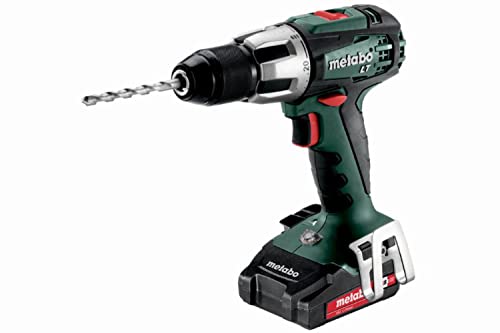 Metabo Akku-Schlagbohrmaschine SB 18 LT Compact 18 V - inkl. 2 CAS Li-Ion Akkupacks (18V/2,0 Ah); Ladegerät und Transportkoffer - 602103510 von metabo