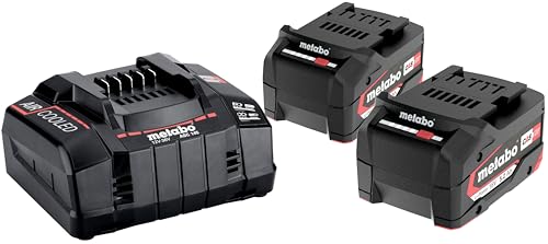 metabo Basis-Set 2 x 5,2 Ah – 685051000 – Akkuset für effizientes und schnelles Laden – Inklusive Akkus und Ladegerät metabo Basis-Set 2 x 5,2 Ah – 685051000 – Akkuset für effizientes und schnelles Laden – Inklusive Akkus und Ladegerät von metabo