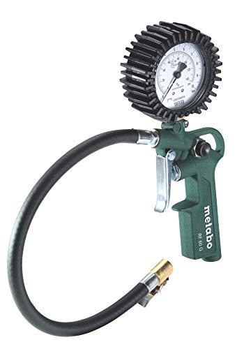 Metabo Druckluft-Reifenfüllmessgerät RF 60 G (602234000) Karton, Arbeitsdruck: 0.5 - 10 bar, Schlauchlänge: 35 cm, Gewicht: 0.45 kg von metabo