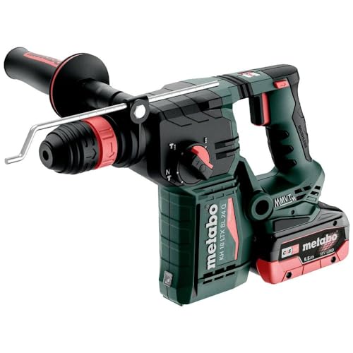 Metabo KH 18 LTX BL 24 Q Akku-Hammer 18V (Hammer mit 2x Akku und Ladegerät in metaBOX mit Metabo-Quick-Wechselfutter) # 601714660 von metabo