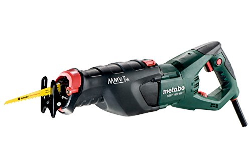 Metabo Säbelsäge SSEP 1400 MVT (606178500) Kunststoffkoffer, Nennaufnahmeleistung: 1400 W, Abgabeleistung: 600 W, Hubzahl bei Leerlauf: 0 - 2800 /min von metabo