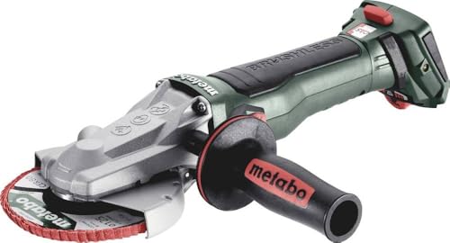 Metabo WVBF 18 LT BL 11-125 Quick Akku-Flachkopf-Winkelschleifer – inkl. metaBOX 165 L (18 V Akkuspannung, Scheiben-Ø 125 mm, Gewicht 1,9 kg) 601307840 von metabo
