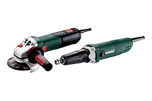 Metabo Winkelschleifer Set WEV 15-125 Q + G 400 Netz-Maschinen im Set Karton - 691203000 von metabo