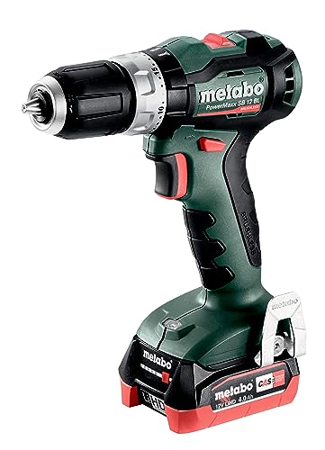 Metabo PowerMaxx SB 12 BL Akku-Schlagbohrschrauber (12V 2x4Ah LiHD- Ladegerät ASC 55- metaBOX 118) 601046800 von metabo