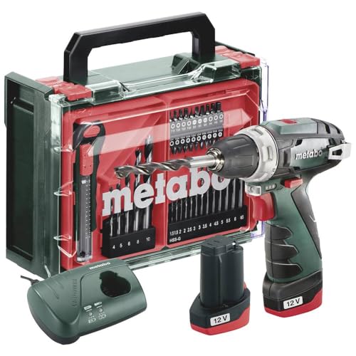 TALADROS - ATORNILLADORES DE BATERÍA - Con batería de 12 V Insertable PowerMaxx BS Basic Set von metabo