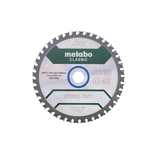 metabo Steel Cut/Sandwich Panel - Classic 628273000 Kreissägeblatt 165 x 20 x 1.6 mm Zähneanzahl: 40 1 St. von metabo