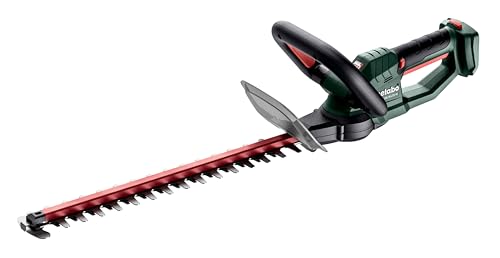 metabo Akku-Heckenschere HS 18 LTX 45 – 601717850 – 18 V - Leicht und leise – Elektrische Hecken- und Strauchschere – Ohne Akku und Ladegerät von metabo